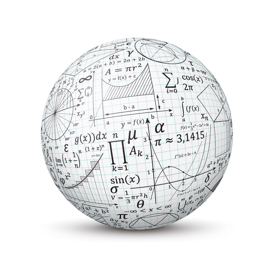 sfera con formule matematica